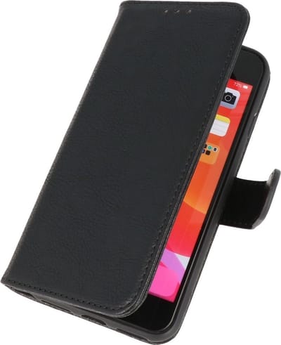 Zakelijke Book Case Telefoonhoesje - Portemonnee Hoesje - Geschikt voor iPhone 8 Plus & iPhone 7 Plus - Zwart