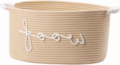 Robuuste Geflochtene Opbergmand voor Honden, Speelgoed en Accessoires, Rond Design voor Huisdieren, Ideaal voor Dekens en Speelgoed