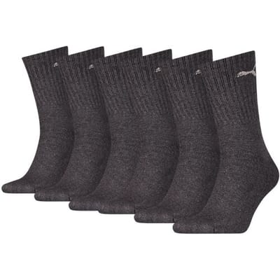 Puma Sportsokken Antraciet - 6 paar Puma sportsokken - Unisex - Maat 47/49