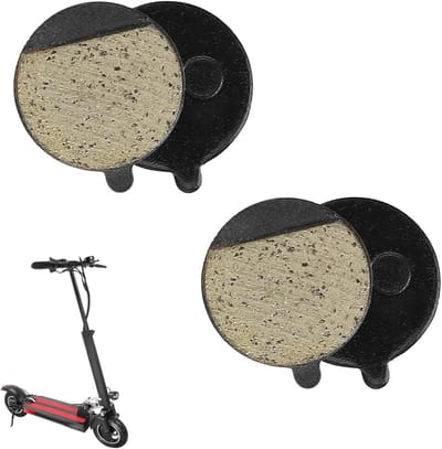 Dailygoods - Set van 4 semi-metalen remblokken voor elektrische step, hoogwaardige reserveaccessoires voor schijfrem, compatibel met elektrische scooters
