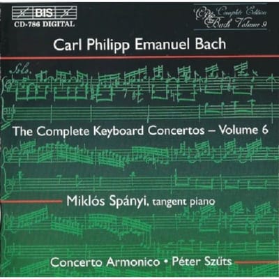 Complete Keyboard Vol.6 Voncertos W.15,32,25/W/Miklos Spanyi, Peter Szuts - Bach, C.p.e.