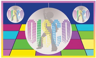Disco supervlag 90cm x 150cm