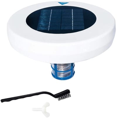 Dailygoods- Zwembadreiniger - Zonnepaneel - Chloordrijver - Ionisator - 22.000 liter - Milieuvriendelijk - Zwembadfilter