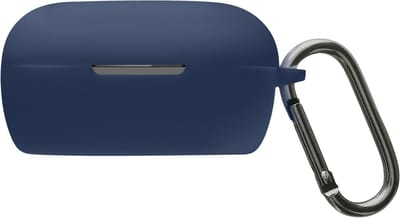 kwmobile cover voor oordopjes case - geschikt voor Bose QuietComfort Earbuds - Trendy beschermhoes draadloze oordopjes in donkerblauw