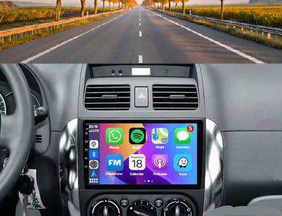 Autoradio 2/32GB met Carplay en Android auto | Geschikt voor Suzuki SX4 en Fiat Sedici 2005-2015 | Radio scherm met Navigatie | 2005 2006 2007 2008 2009 2010 2011 2012 2013 2014 2015