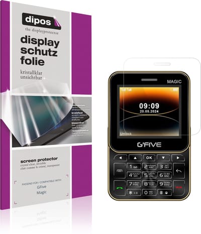 dipos – 4x Beschermfolie geschikt voor GFive Magic | Krasbestendige & heldere Screenprotector Ultra-Thin