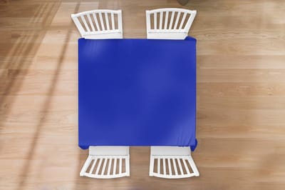 Tafelkleed - Tafellaken - 100x100 cm - Blauw - Effen kleur - Donkerblauw - Binnen en Buiten