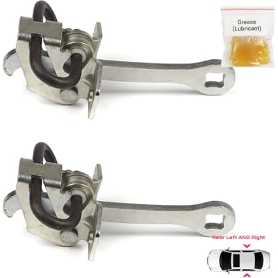BDP703-1 2 Pièces Charnière de Porte Arrière Butée Limiteur de Courroie 5160229 pour Vauxhall Opel Vectra B 1995-2002