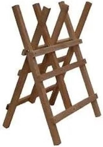 OZAKI Schraag voor zagen met 3 houten steunen - 63x63x91 cm
