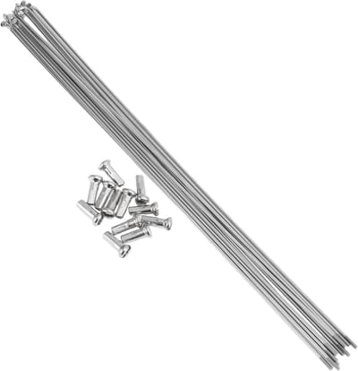 Set van 12 fietsnaalden 14G van 293mm, roestvrij staal, voor fietsvelgen en wielen