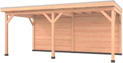 Douglas overkapping, 600 x 350, met achterwand, Westwood Comfort Plus