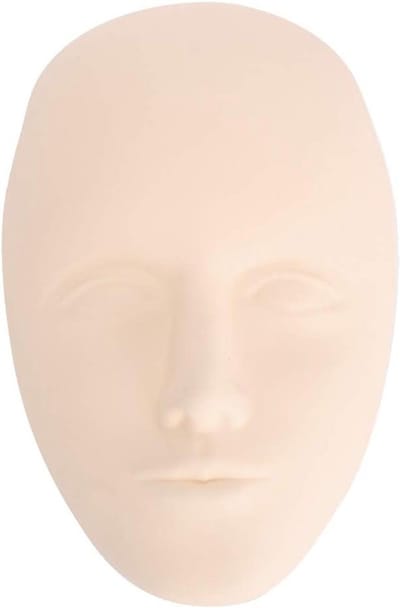 Mannequin kop siliconen praktisch voor permanente make-up wenkbrauwen lippen wimpers - kunstenaars beginners - 3D 5D