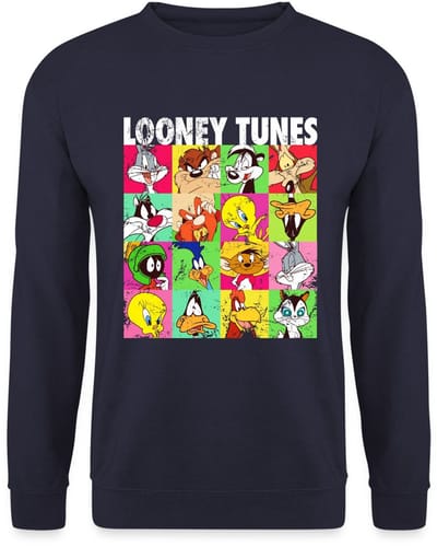 Looney Tunes Karakters Collage Sweater Heren