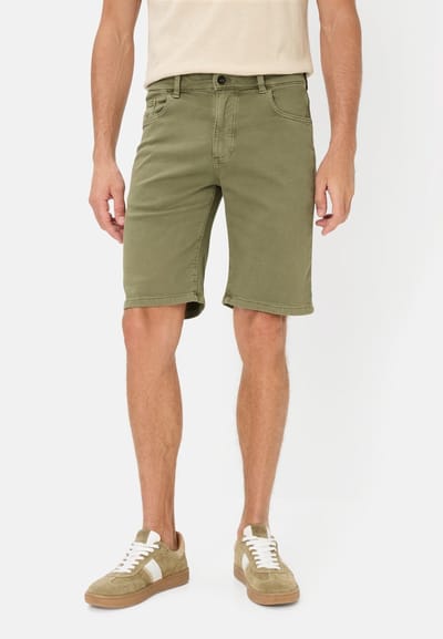 camel active fleXXXactive® Bermudashorts met ritssluiting - Maat menswear-32IN - Olijfgroen