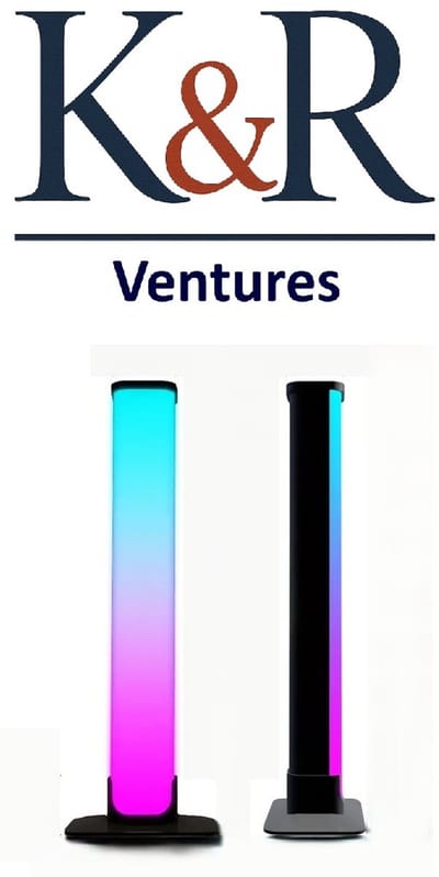 K&R Ventures® Ambiance Light Bar – 2 Stuks RGB Smart Lamp met App & Remote – LED Tafellamp met Muzieksynchronisatie – Gaming, TV & Sfeerverlichting Woonkamer