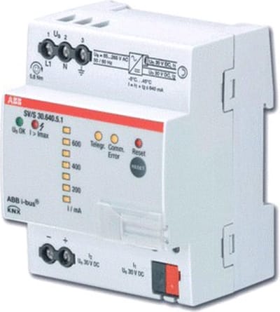Abb Busch-Jaeger I-Bus KNX voedingseenheid bussysteem, bussysteem KNX, DRA (DIN-rail adapter), breedte in module-eenheden 4, met LED indicatie, 1