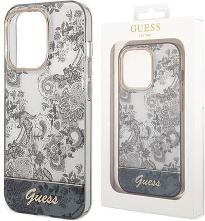Guess iPhone 14 Pro TPU Back Cover - Grijs, Bescherm Uw Telefoon met TPU-materiaal.
