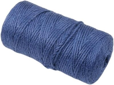 Tuintouw Jute - Ambachtelijk Touw - Planten Ondersteunen - Weerbestendig Materiaal - 100 meter - Blauw