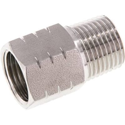 R 1/2'' x 1/2'' NPT M/F RVS Verloopring 40 Bar - Hydrauliek - FL2S-MF-ST-012RN