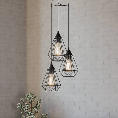 EGLO Tarbes Hanglamp - E27 - Ø 31 cm - Zwart