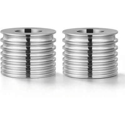 VEVOR reserveonderdelen voor walserij: 2 ovale walsen met 7 verschillende groefmaten, accessoires voor doe-het-zelf sieradengereedschap, hoogwaardig gelegeerd staal, voor het persen van kneedbare metalen zoals goud, zilver en messing.