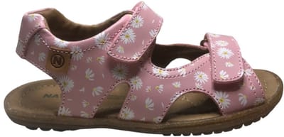 Naturino - Sky - mt 31 - velcro's lederen sandalen - madeliefjes bloemen - roze