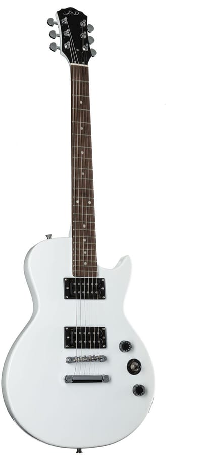 J & D L80 II White - Single-cut elektrische gitaar