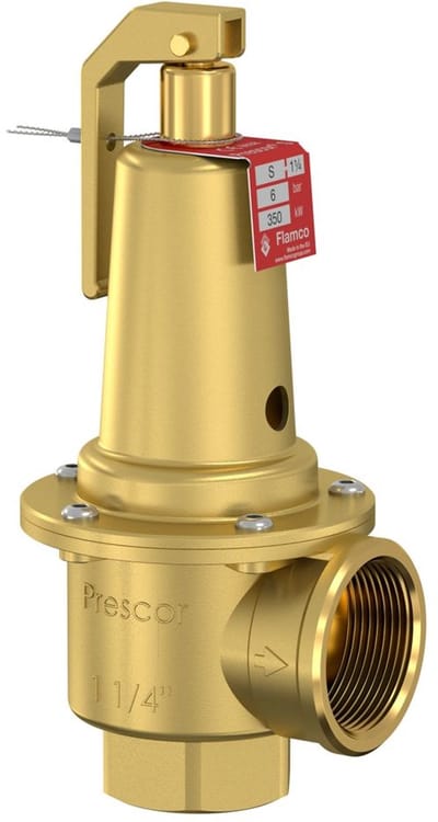 Flamco Veiligheidsventiel Prescor S 600 G1 1/2 F - 3 bar, 600 kW, volgens TRD, 29521