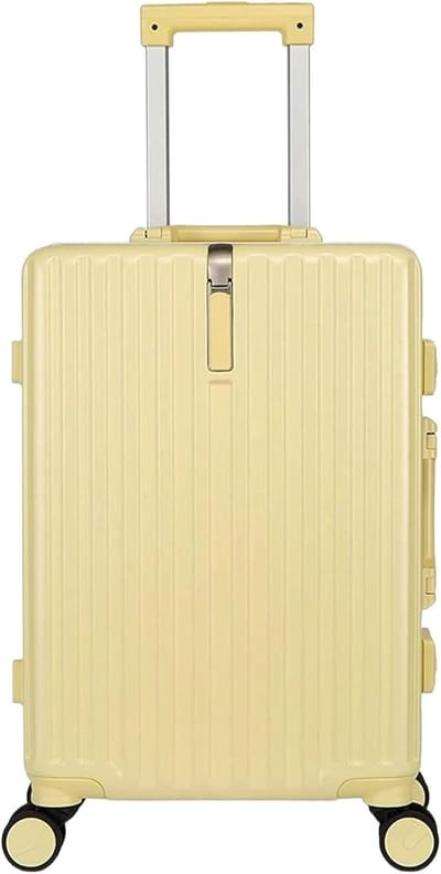 Reiskoffer Trolley - Lichtgewicht Koffer - Zakenreizen - Combinatieslot - 73 cm - Geel