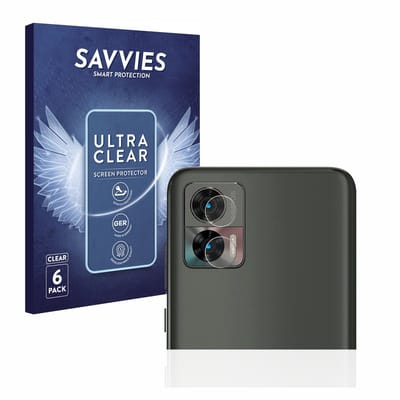 Savvies - Screenprotector voor Motorola Edge 30 Neo (ALLEEN Camera Lens) - Folie Beschermfolie transparant 6 Stuks
