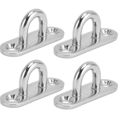 4 stuks ovale haken oogje 304 roestvrij staal 5mm plafond oogplaat hardware beugel lussen