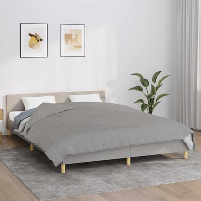 vidaXL - Verzwaringsdeken - 200x220 - cm - 13 - kg - stof - grijs