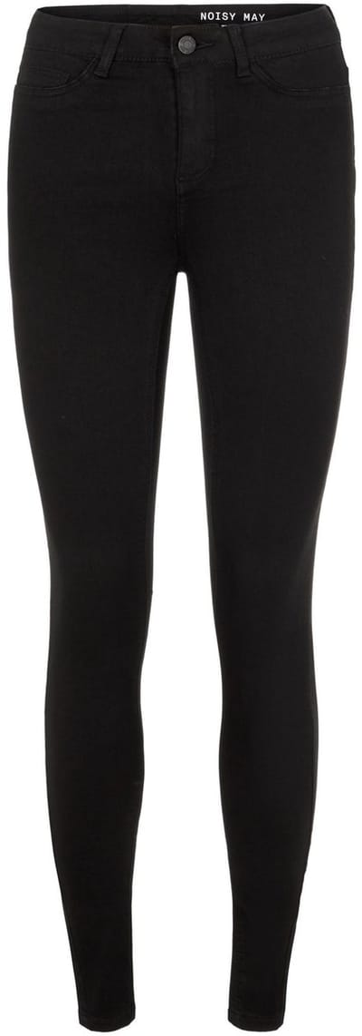 Dames Slim Fit Jeans Hoge Taille Denim Stretch Broek Zwarte taps toelopende Broek NMVOCALIZE