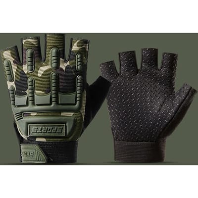 Kinderen 4-11 Jaar Fietshandschoenen Halve Vinger Fietshandschoenen Tactische Handschoen Antislip Buitensporthandschoenen voor Jongens en Meisjes W29 For Kids 4-7 Years camouflage