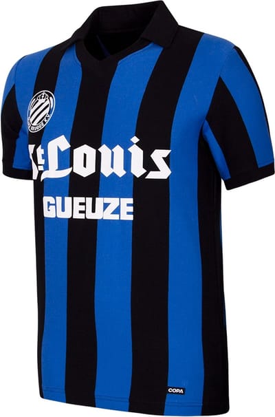COPA - Club Brugge 1981/82 Retro Voetbalshirt - Heren - Zwart - Blauw - M