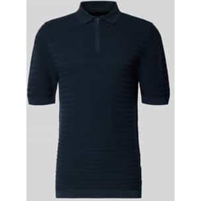 regular fit poloshirt met korte ritssluiting