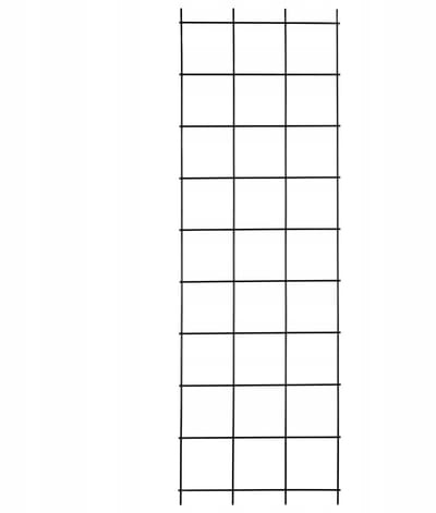 KADAX Trellis, klimhulp van staal, wandrooster voor planten, tuin, balkon, terras, draadgaas, klimhulp, plantenrooster, latwerk, wandbevestiging, zwart (45 x 150 cm)