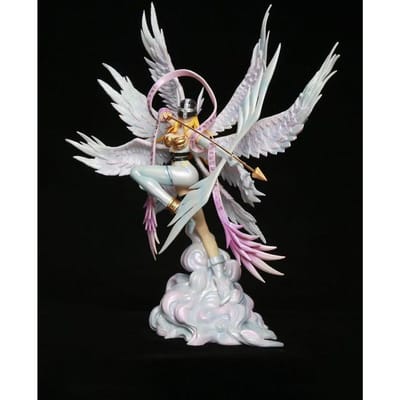 Nieuwste 28CM Digimon Adventure Angewomon Figuur - Boogschieten Thema Anime Figuur Pop Beeldje Model Verzamelaar Speelgoed Cadeau gray