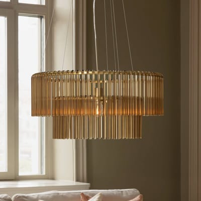 Globen Lighting hanglamp HOOK 60, glas, cognac
