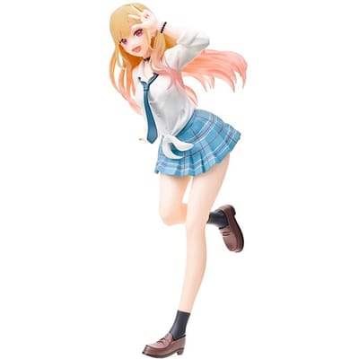 19CM Anime My Dress Up Darling Kitagawa Marin Figuur Schooluniform Verkleed Staand Model Speelgoed Cadeau Actiefiguur Voor Kinderen PVC beige
