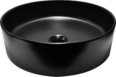 Wiesbaden Link Waskom Rond 40 x 12 cm Keramiek - Mat Zwart