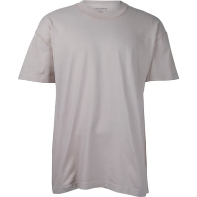 AllSaints Isac Ss Crew Biscuit Taupe Size: XS | Basic T-Shirts Outlet | Heren | Grijs