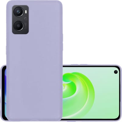 Hoesje - Geschikt voor OPPO A76 - Sterk & Shockproof - Hoes Cover - Siliconen Case - Lila