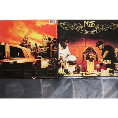 LP Plaat NAS Streets Disciple C492065 COLUMBIA 2004 VS Rap HipHopRB Gebruikt brown