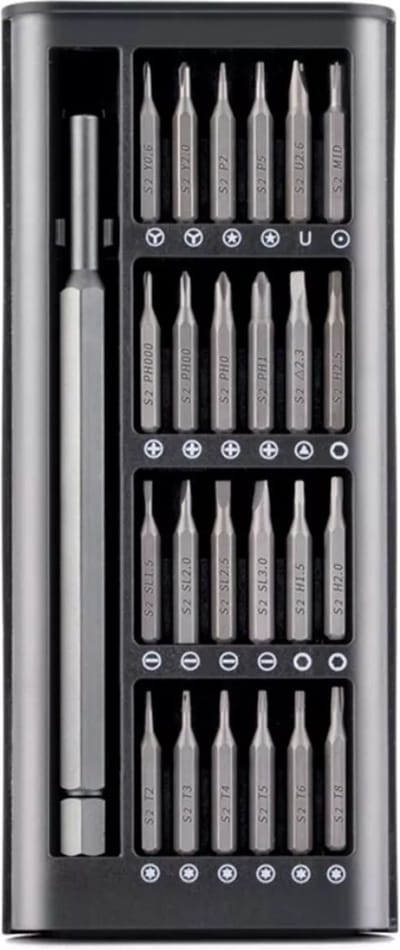 Professionele Schroevendraaierset 25-Delig Magnetisch - Gereedschap voor Laptop, Camera, Smartphone, iPhone, Tablet, Brillen, Horloges, Uurwerk