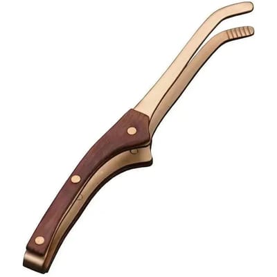 Antislip Houten Klemmen Antiverbrandings Theekopklemmen Ceremonie Accessoires Theesets Huishoudelijke Benodigdheden Houten en Koperen Pincetten length  17cm