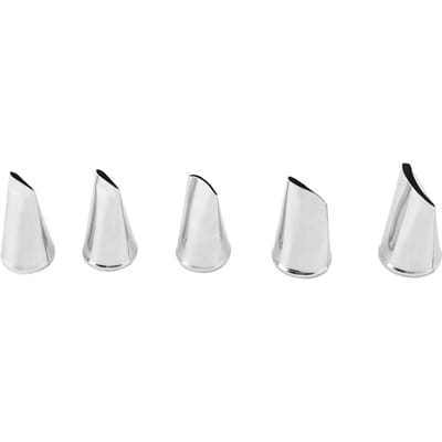 5 stuks/set Roestvrij Staal Gebakroom Icing Spuitmondjes DIY Bakken Cupcake Taart Decoratie Tool white