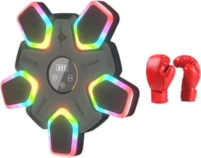 Boxing Machine - Boksmachine - Muzikale Boxmachine - Slim met Slagtampon, Kickboksen, Verlicht Sporttrainingsapparaat, Elektronische Muziek, Muurdoel