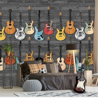 INGK Behang - Thomas - guitarelife black