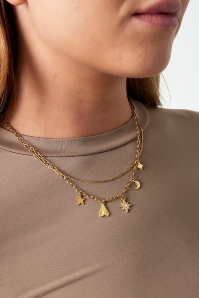 Goudlief timeless charms ketting - Roestvrij staal - Verkleurt niet